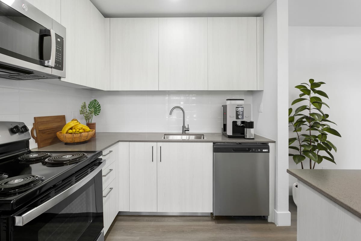 Apartment kitchen — representative home at Sonoran Flats.