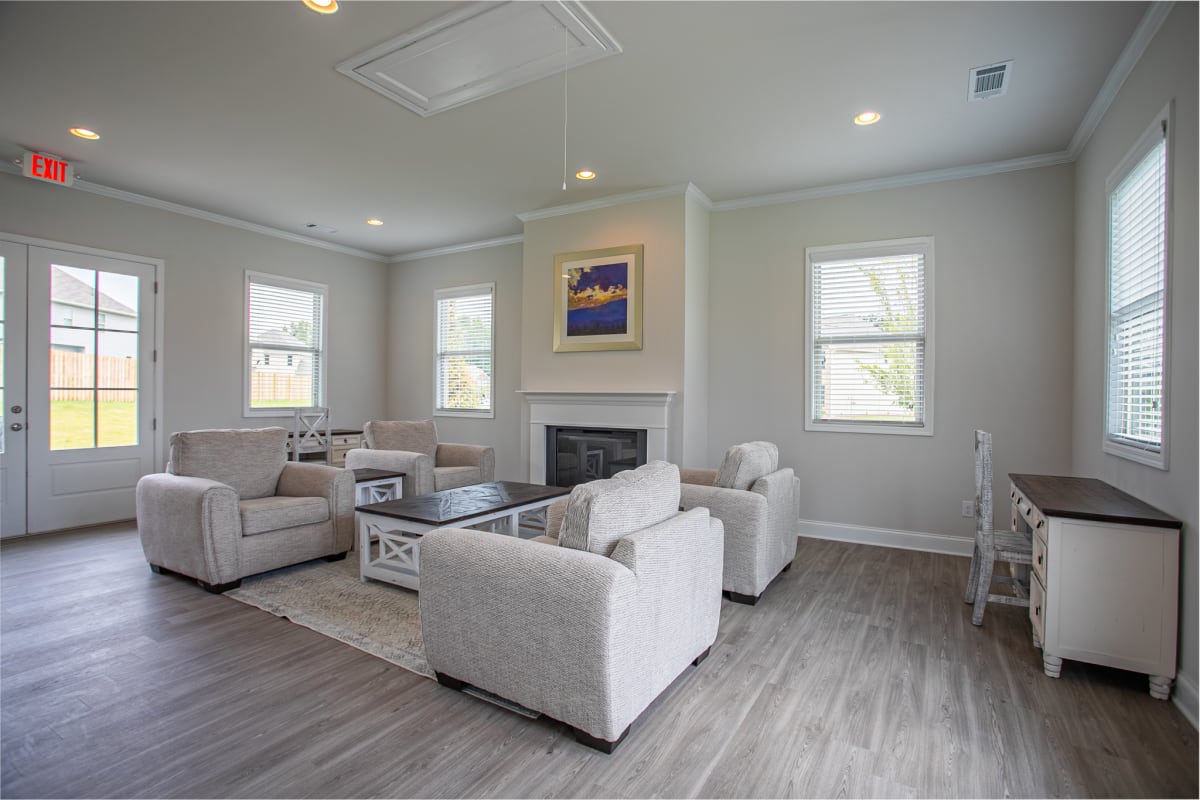 Chase Landing clubhouse interior lounge - Loganville, GA