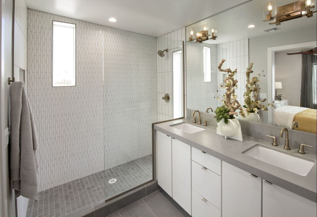 Apartment bathroom — representative home at Novella at Arcadia.
