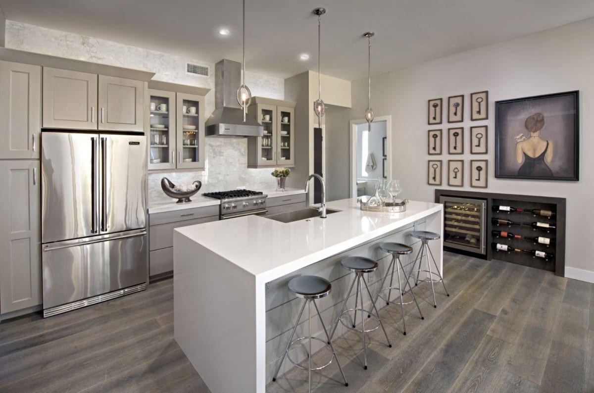 Apartment kitchen — representative home at Novella at Arcadia.
