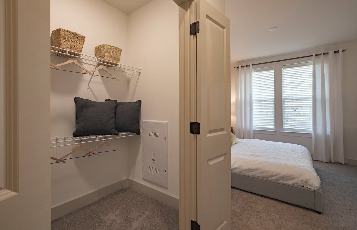 Mainstead at Century Farms Apartments bedroom and closet view - Antioch, TN