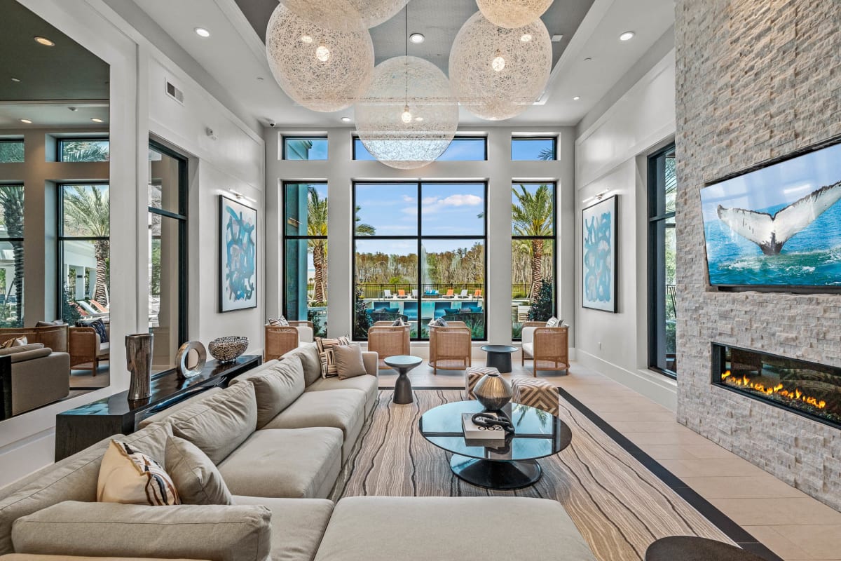 Altis Grand Suncoast clubhouse lobby seating area - Land O' Lakes, FL