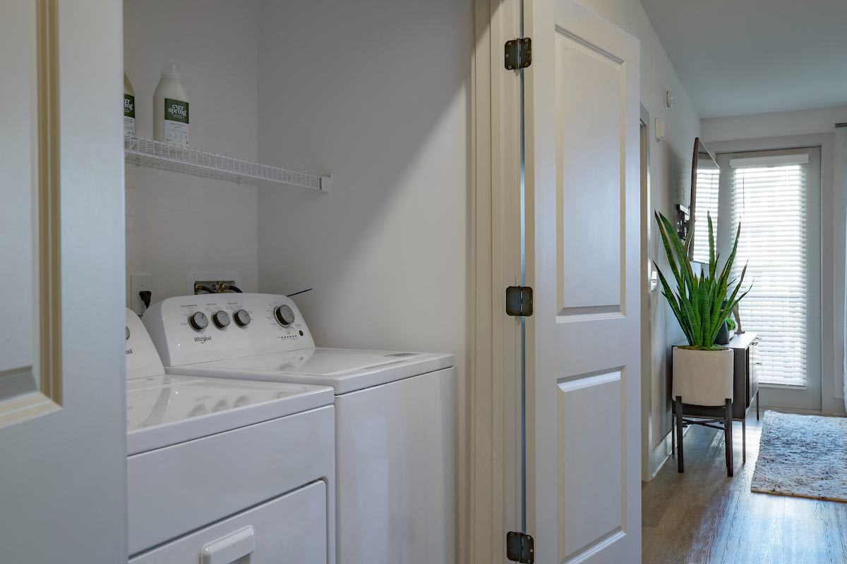 Mainstead at Century Farms Apartments in-unit laundry closet - Antioch, TN
