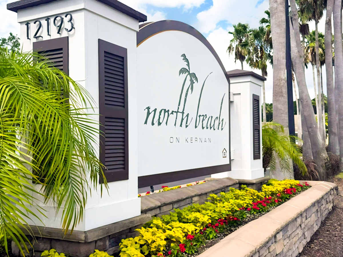 North Beach on Kernan Apartments front entry signage - Jacksonville, FL