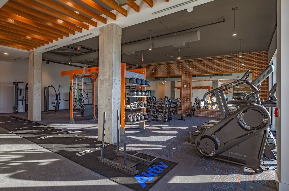Mainstead at Century Farms Apartments fitness center equipment - Antioch, TN