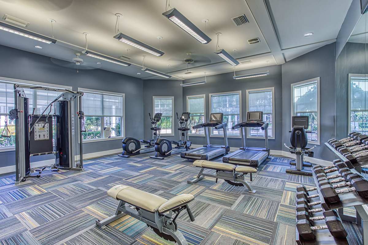 The Links at Pebble Creek Apartments fitness center - Tampa, FL