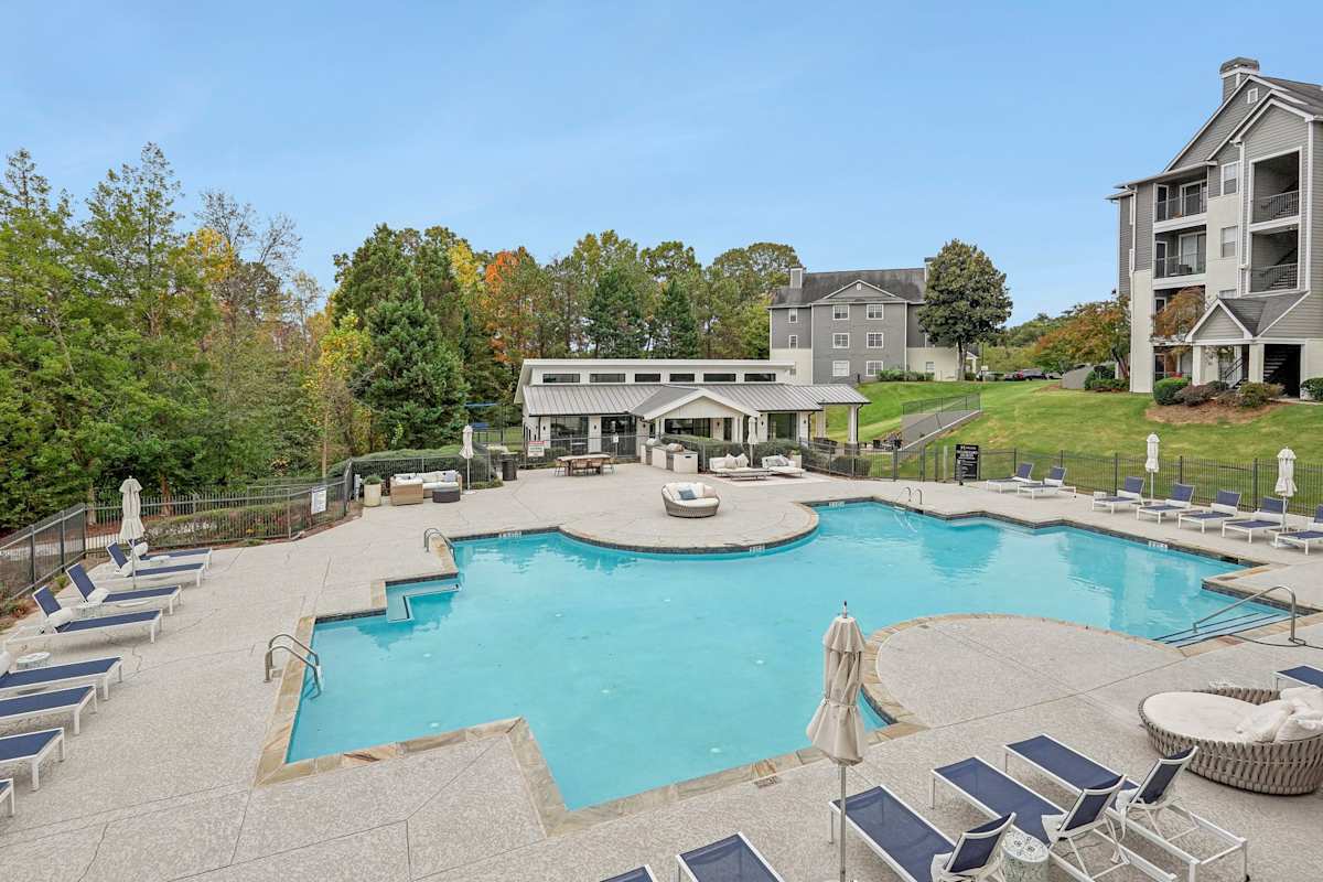 Magnolia Vinings swimming pool with lounge chairs - Atlanta, GA