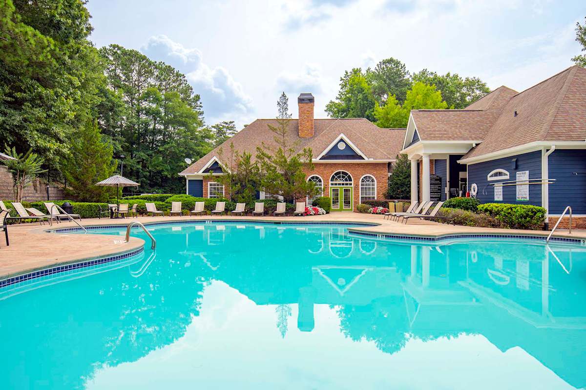 Alexander Crossing Apartments & Townhomes pool deck - Loganville, GA