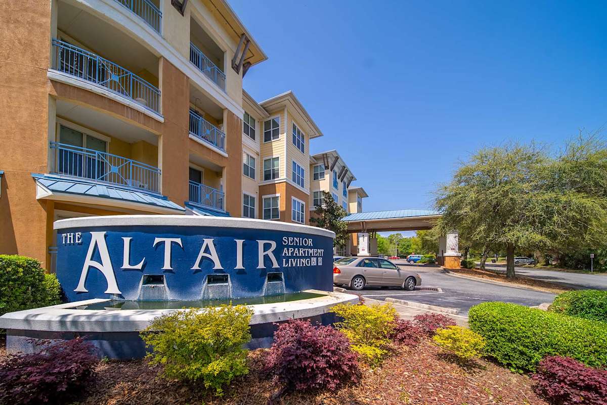 The Altair Senior Apartment Living exterior view - Pensacola, FL