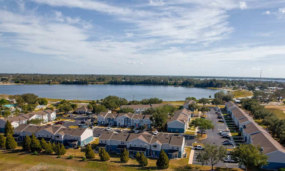 Altair at Lake Tulane Apartments community with lake view - Avon Park, FL
