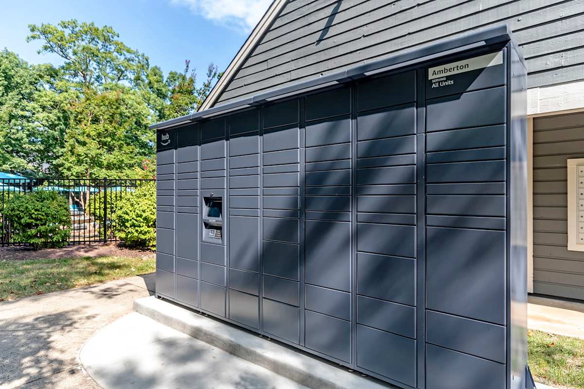 Amberton Apartments package locker area - Manassas, VA