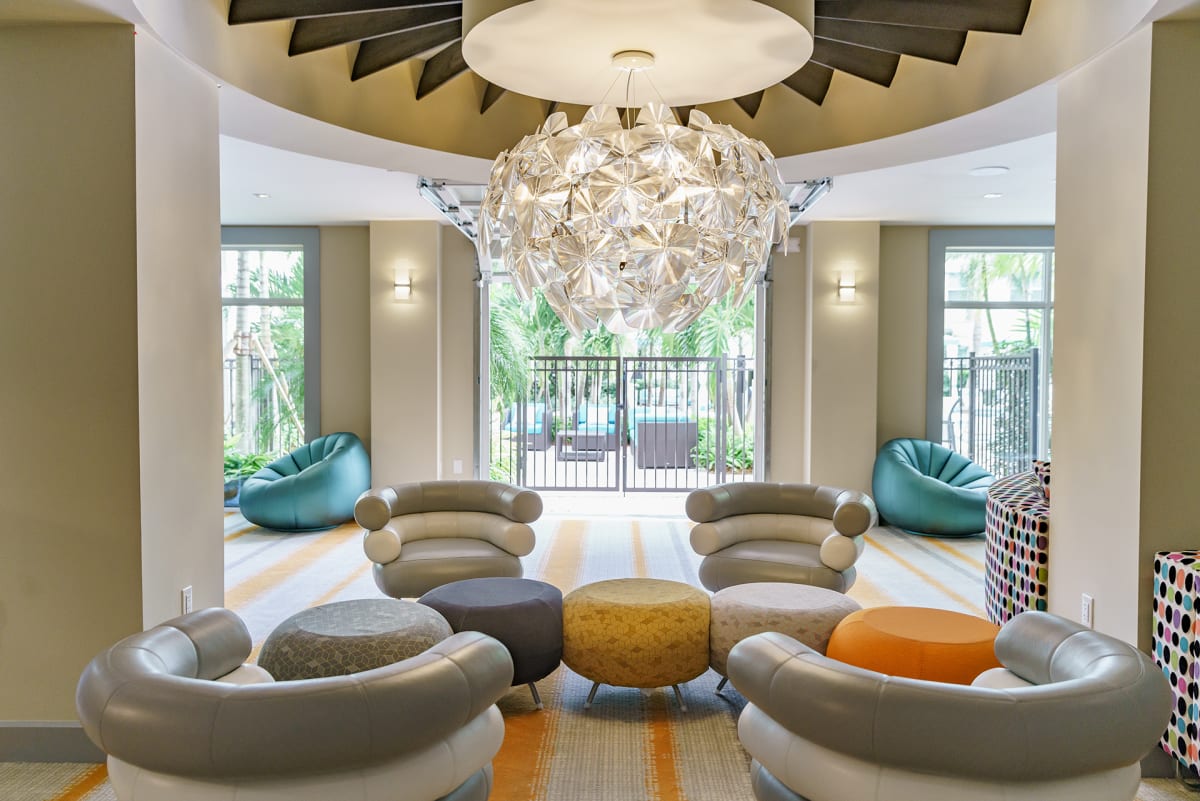 The Retreat at Sawgrass Village resident lounge interior - Sunrise, FL