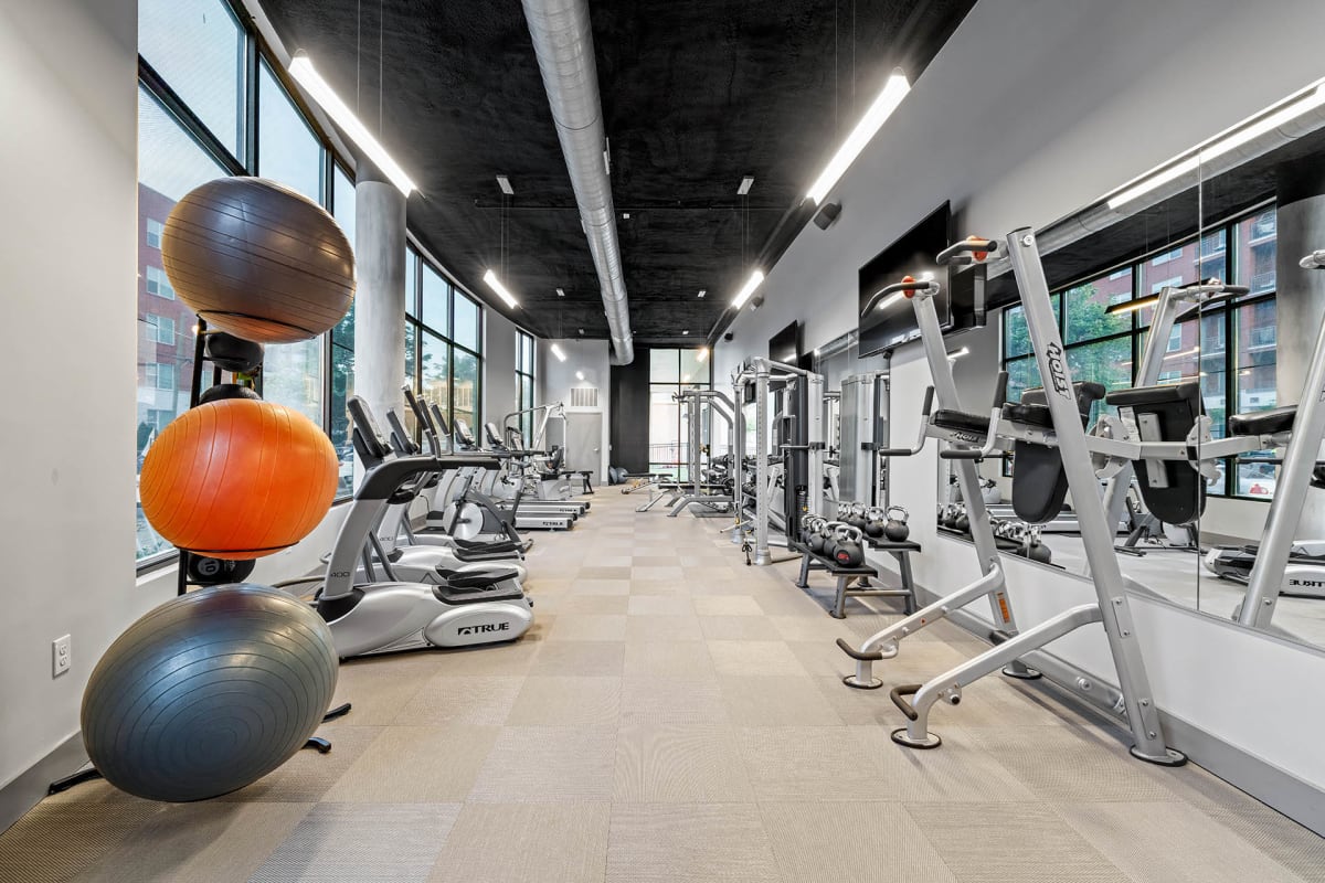 Atlas Apartments at Germantown fitness center - Nashville, TN