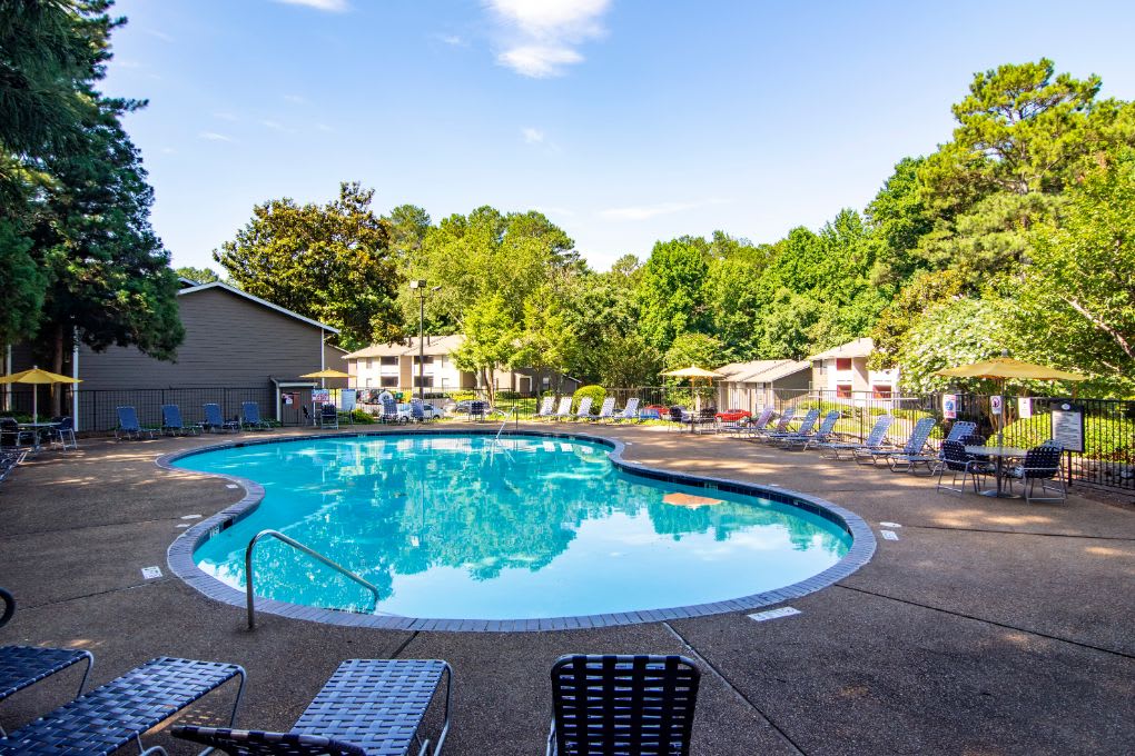 Barrington Hills Apartments pool deck - Peachtree Corners, GA