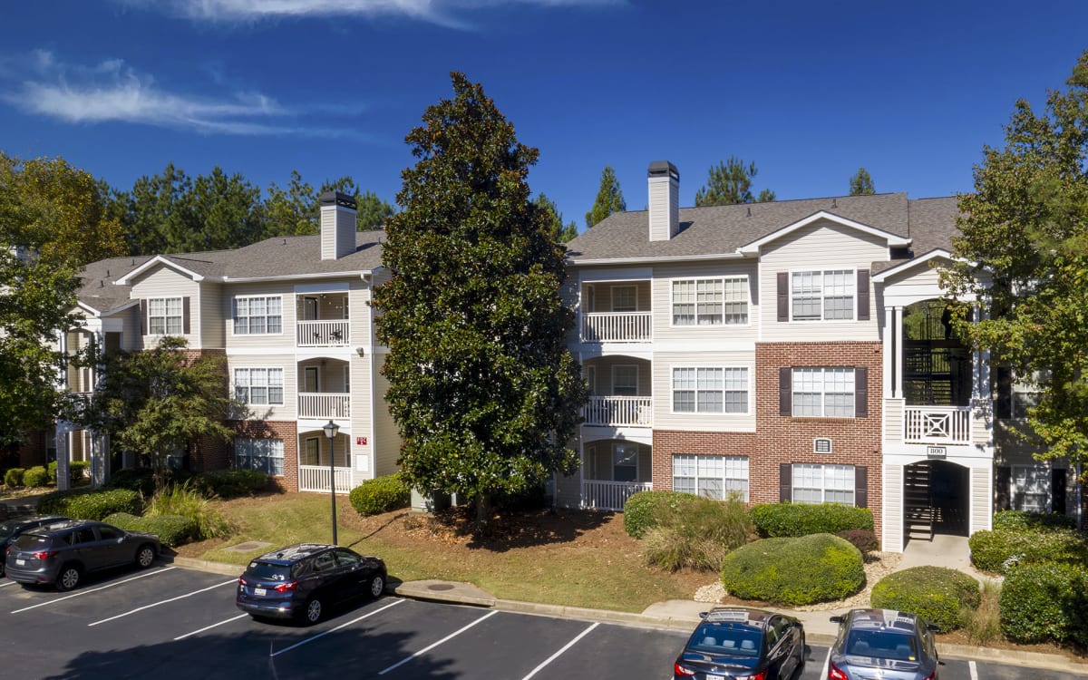 Crestmont at Thornblade Apartments parking lot - Greenville, SC