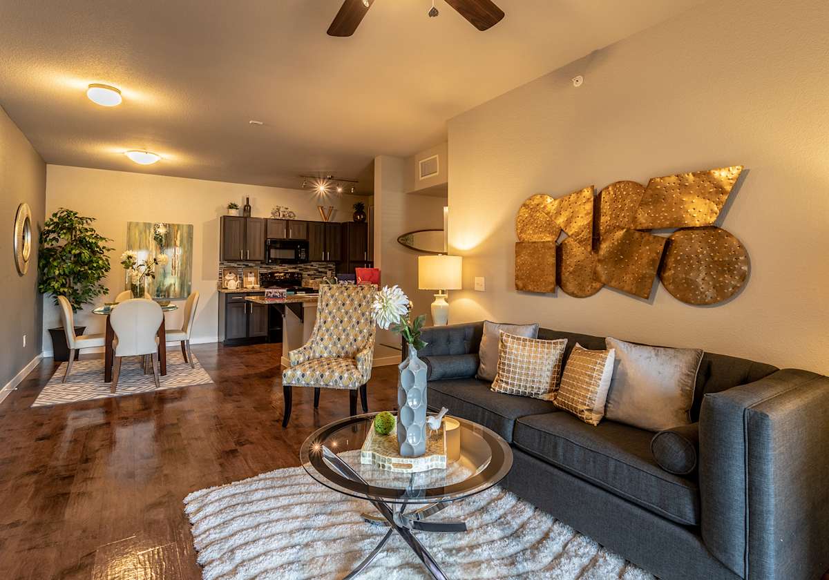 Verandas at Alamo Ranch living room interior - San Antonio, TX