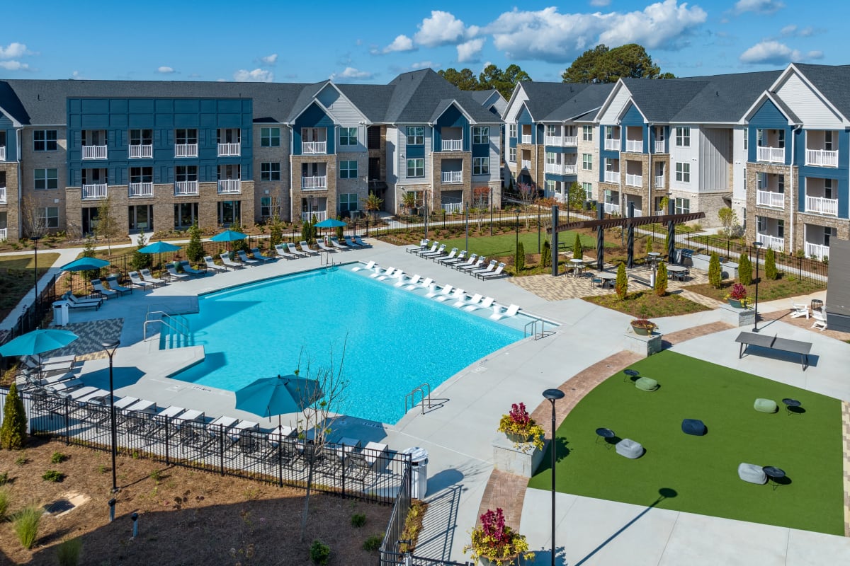 Celadon on Club Apartments aerial view of community - Lawrenceville, GA