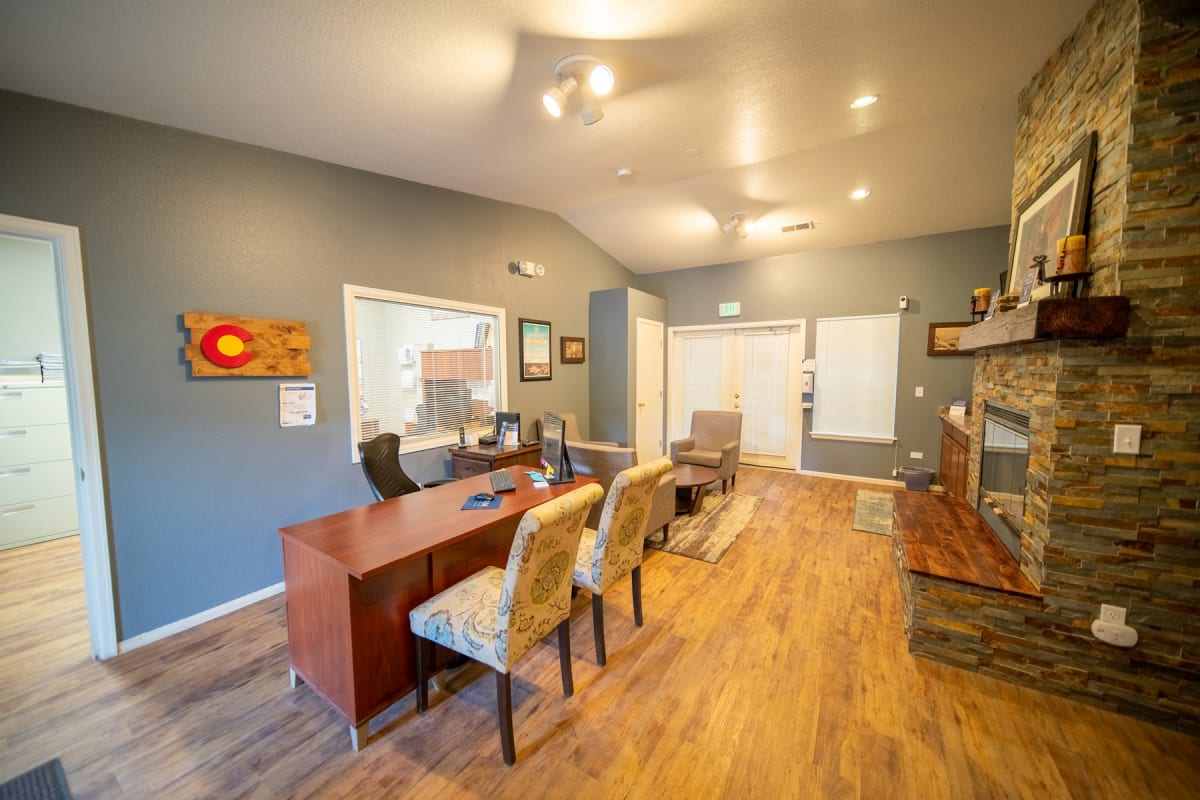 Blue River Apartments clubhouse interior - Silverthorne, CO