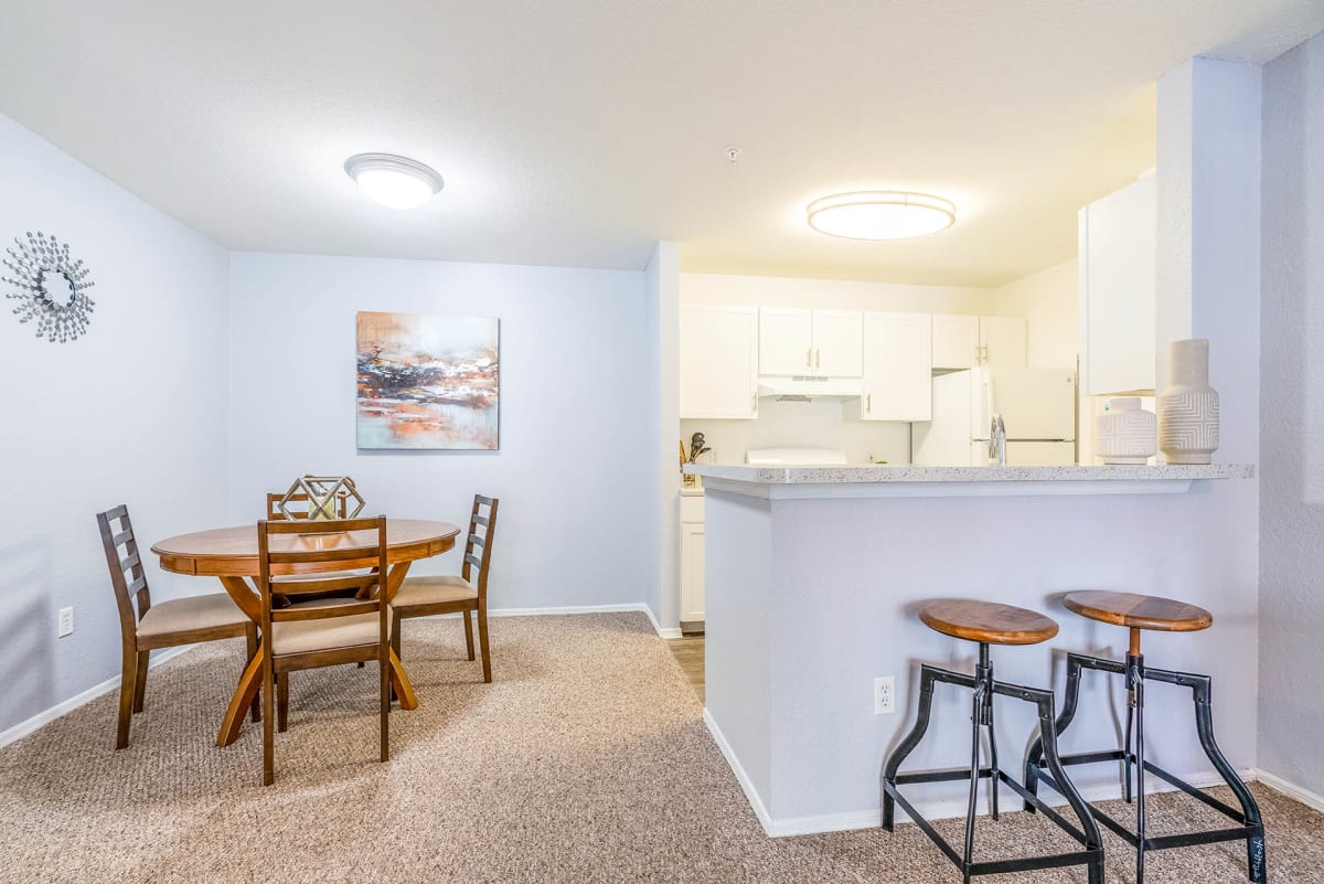 Coastline Cove Apartment Homes model unit living area - Daytona Beach, FL