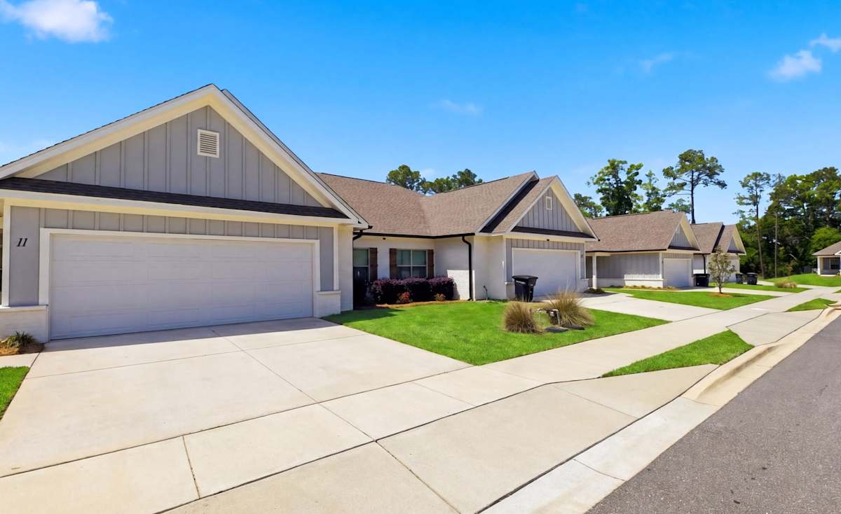 Lakeside at Southwood duplex homes with garages - Tallahassee, FL