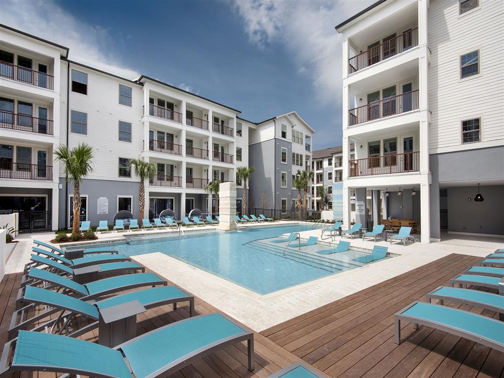 Terrabella Coastal Apartments resort-inspired pool and buildings - Jacksonville, FL