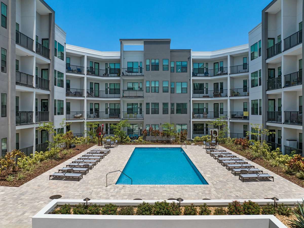 Gallery 3100 resort-style pool with lounge seating - St Petersburg, FL