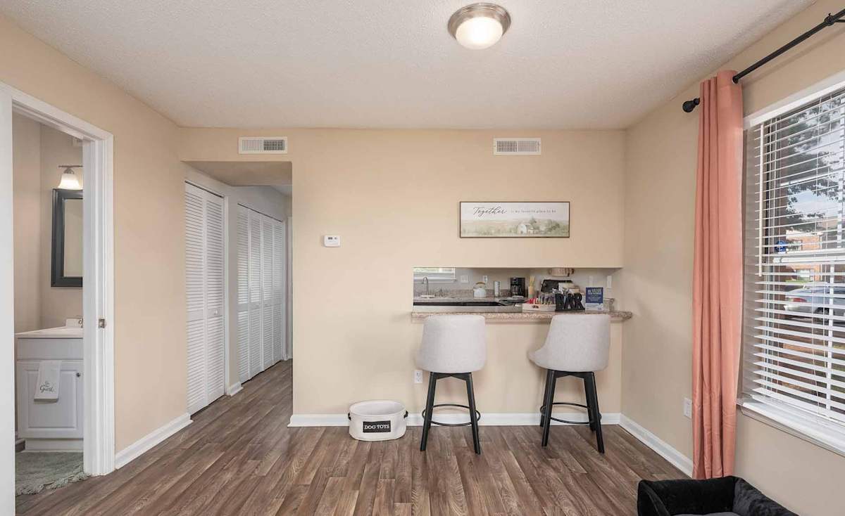 Georgia Green Townhome Apartments kitchen and dining area - Athens, GA