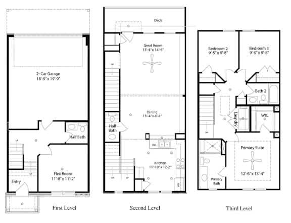 Burkitt Ridge Townhomes Highpoint Alt 2 floor plan - Cane Ridge, TN