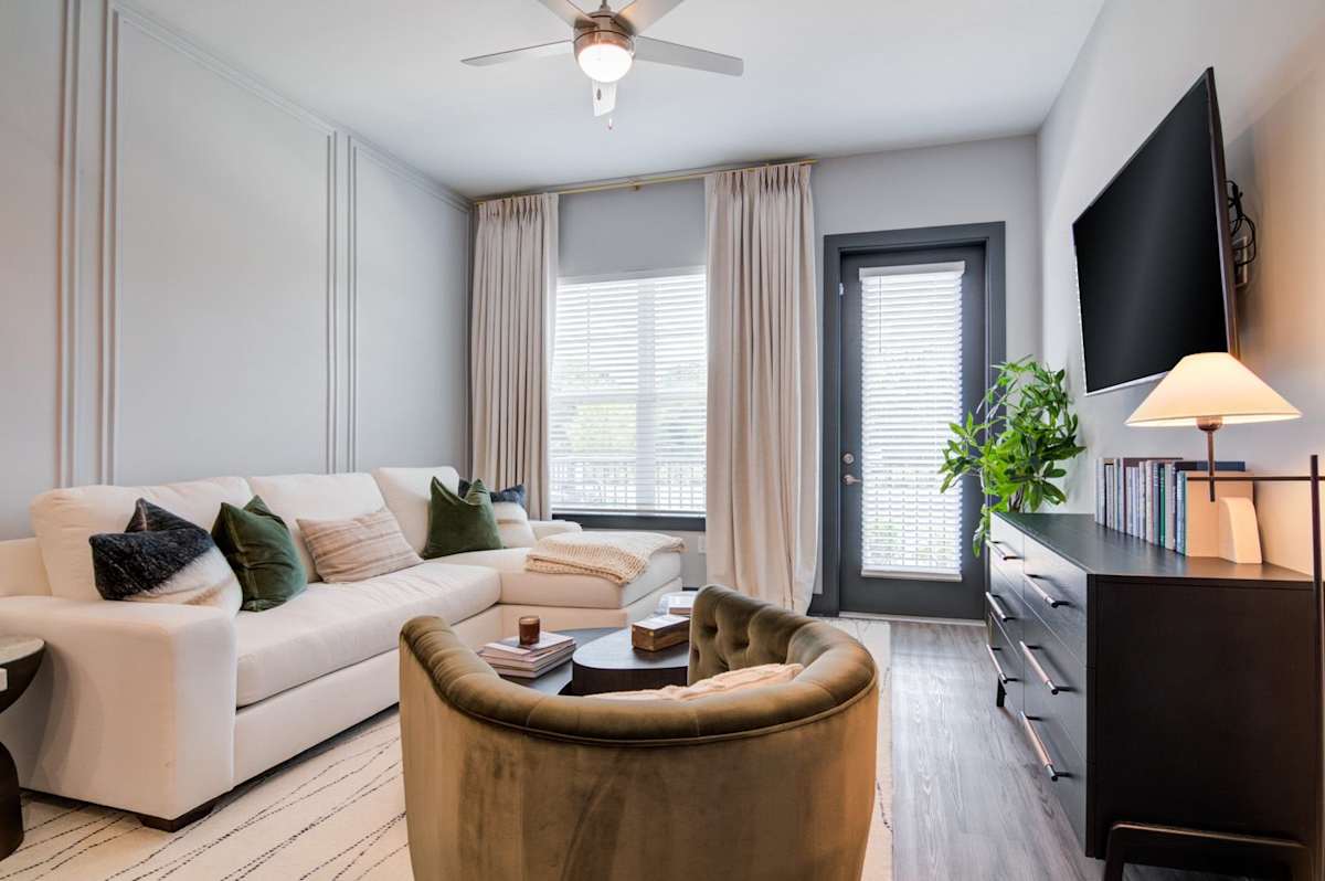The Collier Sugar Hill Luxury Apartments living room interior - Sugar Hill, GA
