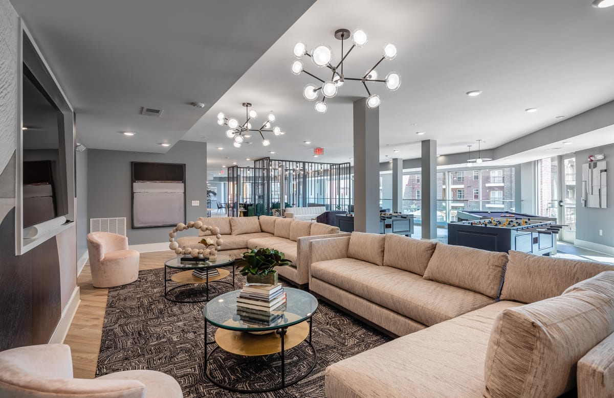 The Enclave at Providence Luxury Apartments clubhouse common area - Mt. Juliet, TN