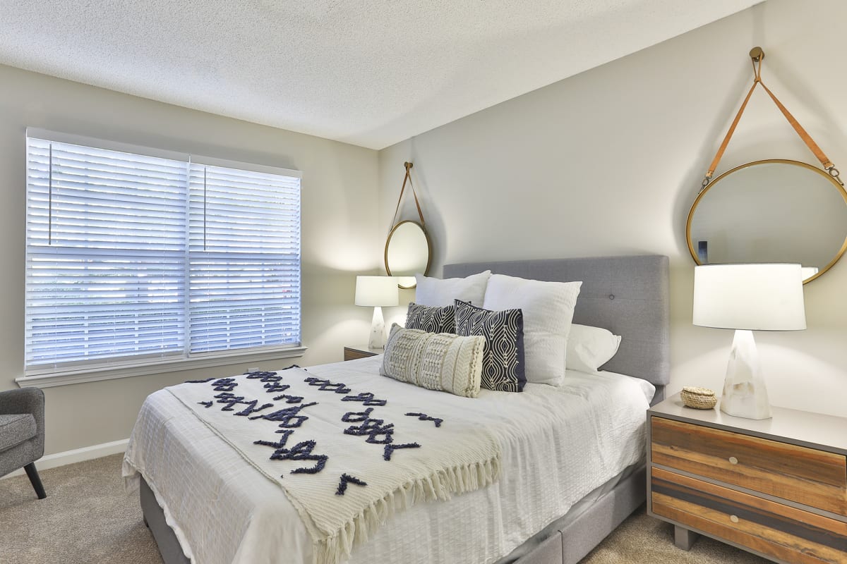 Crestmont at Thornblade Apartments bedroom with large window - Greenville, SC