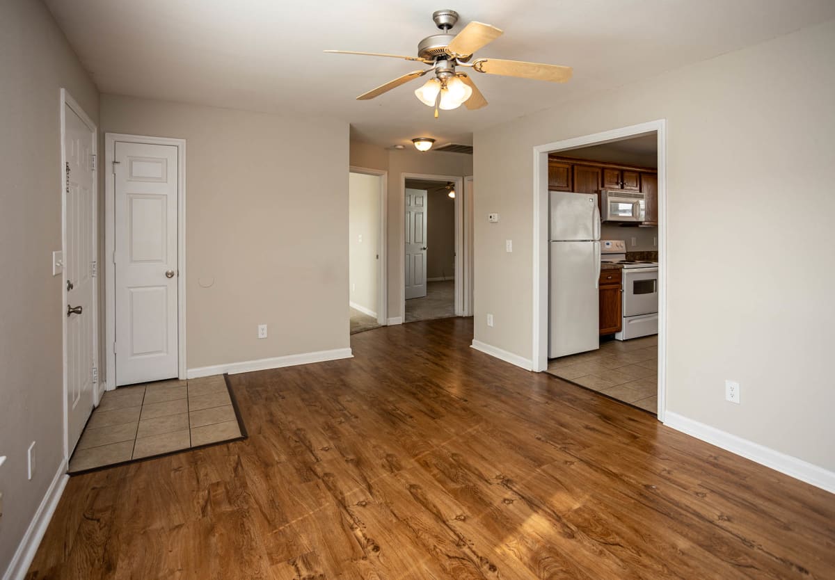 The Villages at Fort Town Apartments living room interior - Fort Oglethorpe, GA