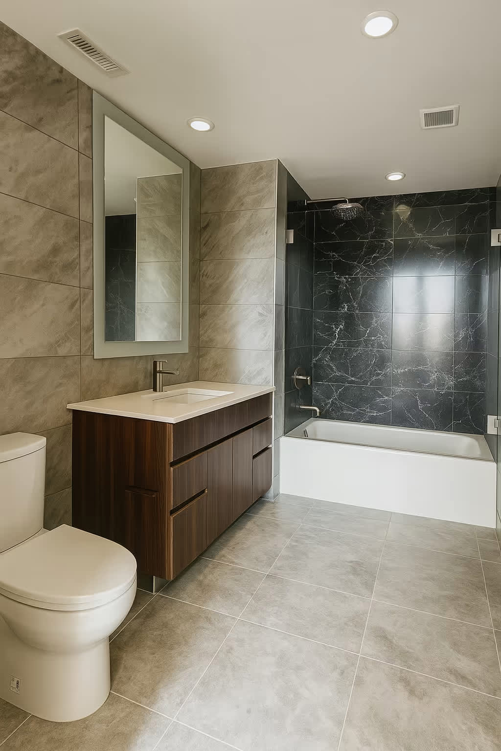 Jefferson Arms bathroom rendering - St. Louis, MO