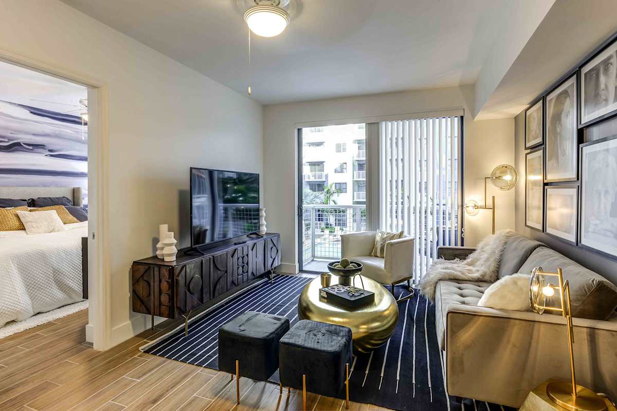 Lazul North Miami Beach Apartments living room interior - North Miami Beach, FL