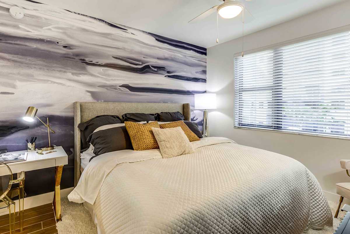Lazul North Miami Beach Apartments bedroom interior - North Miami Beach, FL