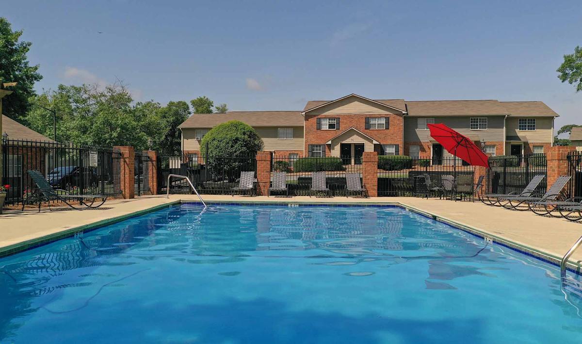 Georgia Green Townhome Apartments swimming pool - Athens, GA