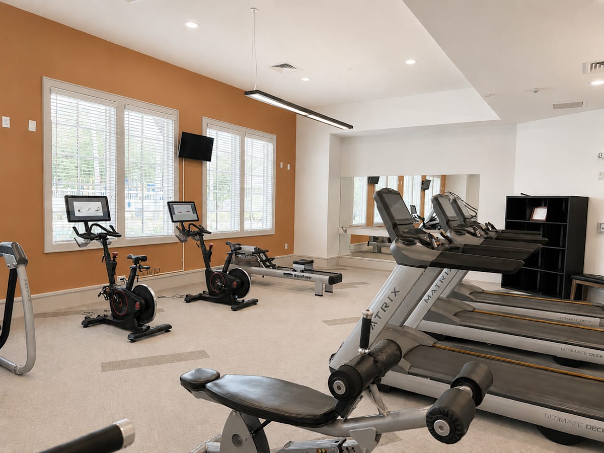 North Beach on Kernan Apartments fitness center with cardio equipment - Jacksonville, FL