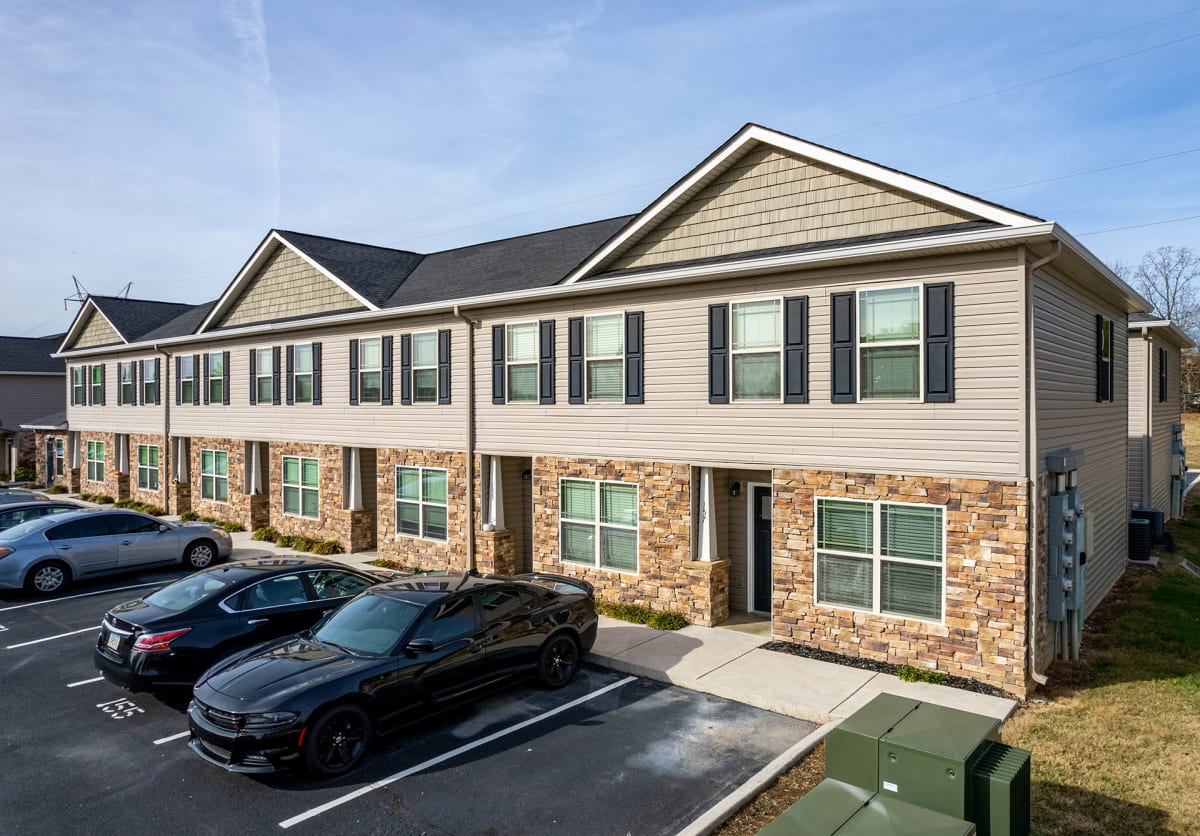 The Villages at Fort Town Apartments exterior and parking - Fort Oglethorpe, GA