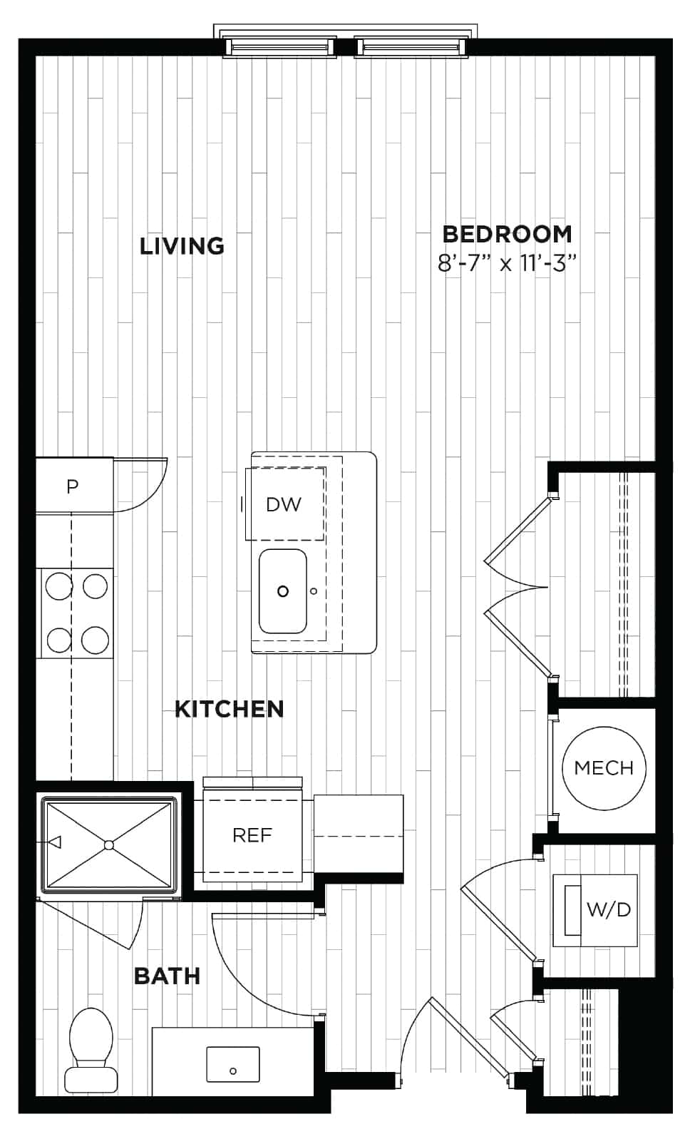 Capital Collective S3 studio floor plan - Savannah, GA