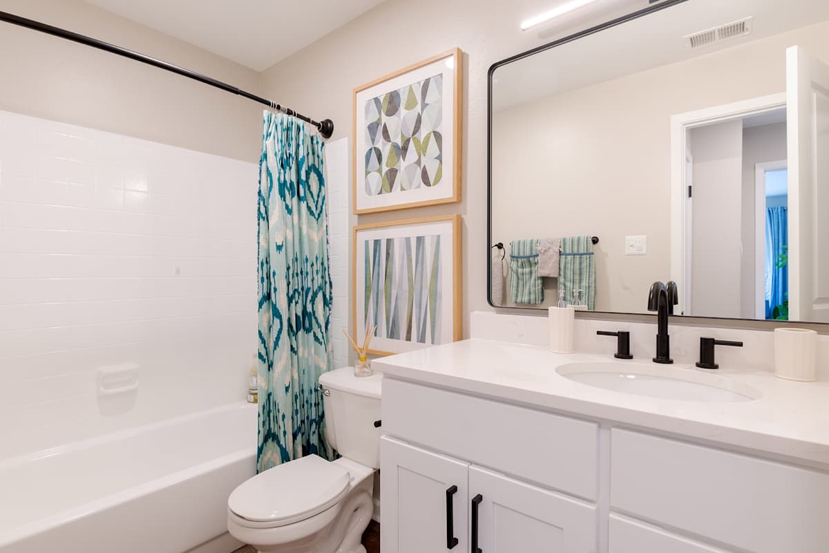Saddle Ridge Apartments bathroom shower - Ashburn, VA