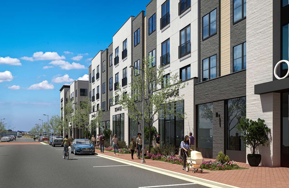 Vintage 1959 Apartments exterior street view rendering - Murfreesboro, TN