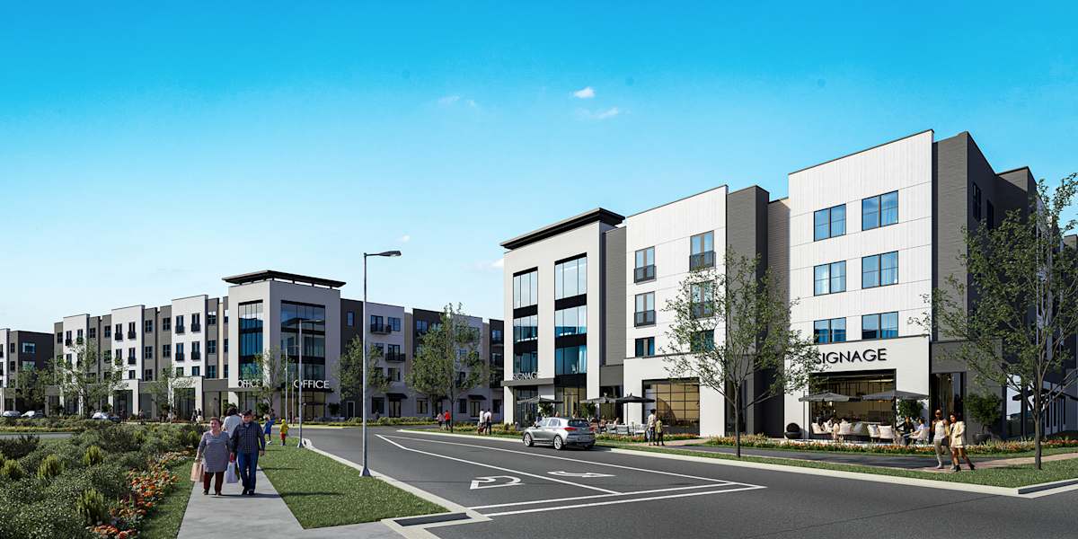 Vintage 1959 Apartments exterior building rendering - Murfreesboro, TN