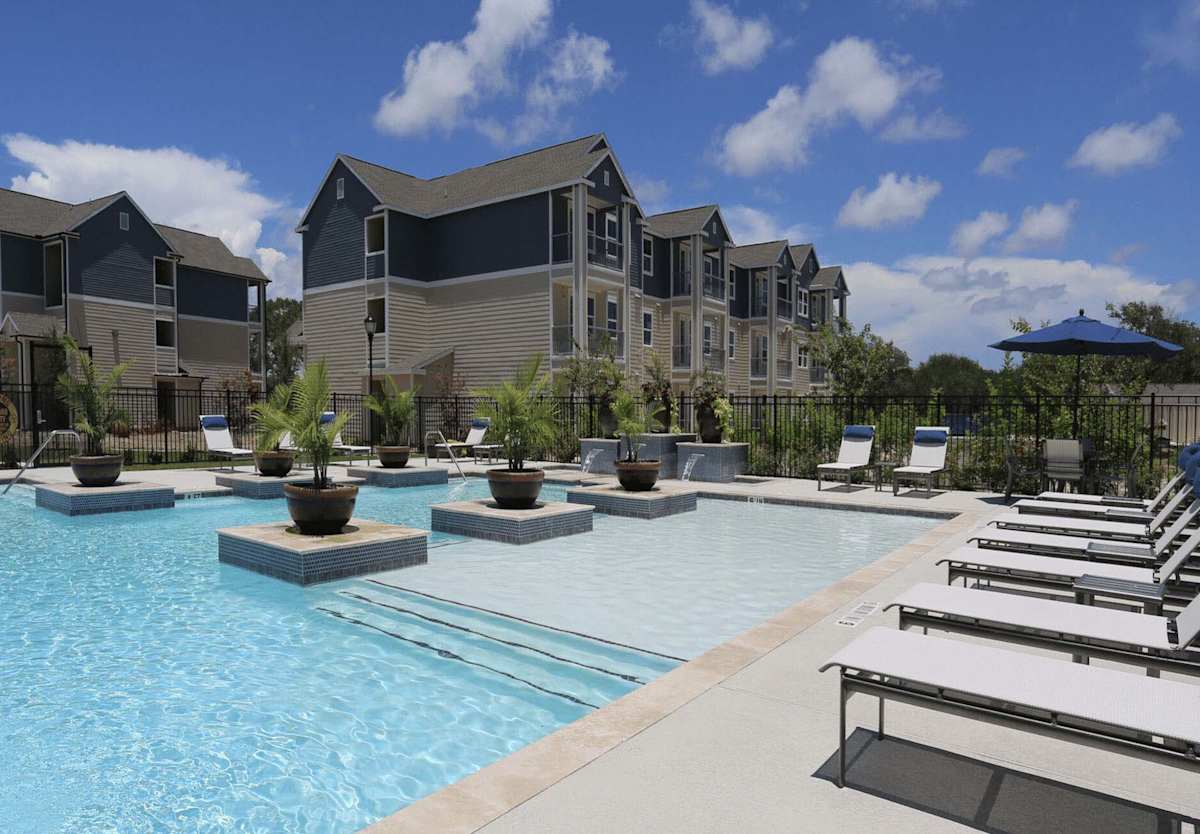 The Cove Apartments pool area - Ingleside, TX