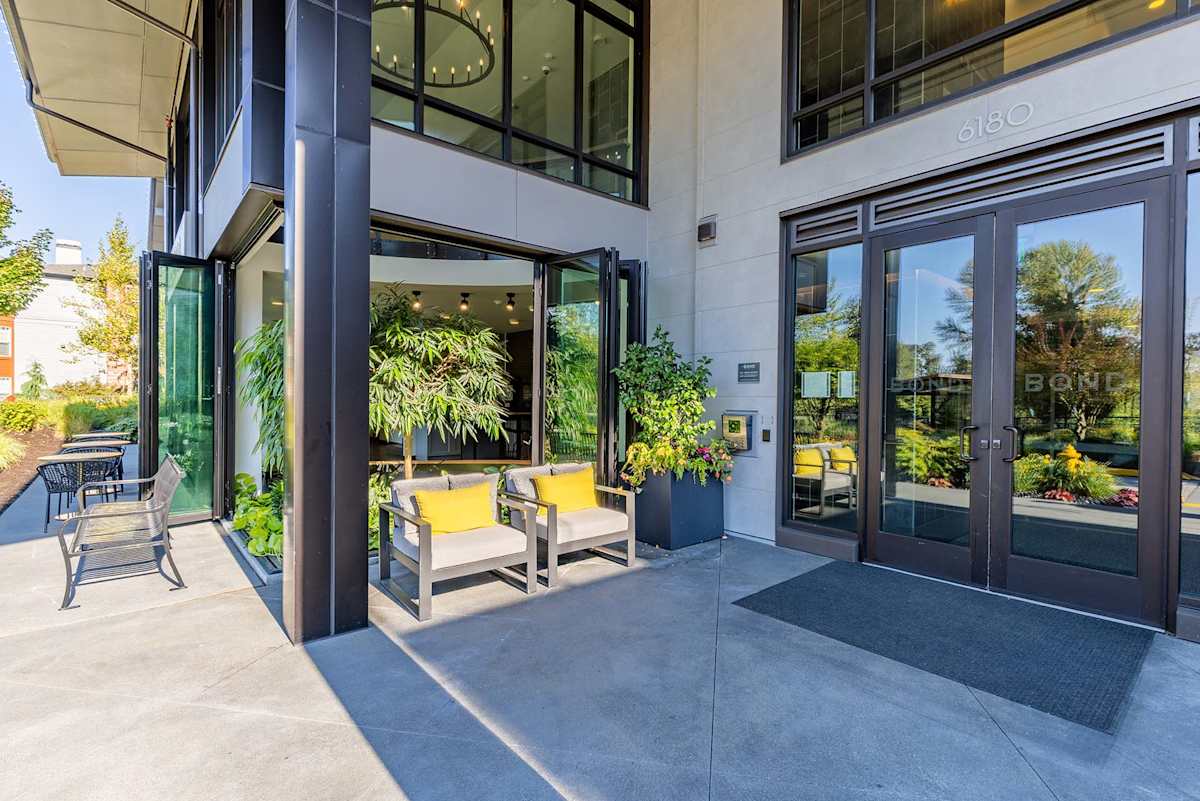 The Bond Apartments modern entry doors - Redmond, WA