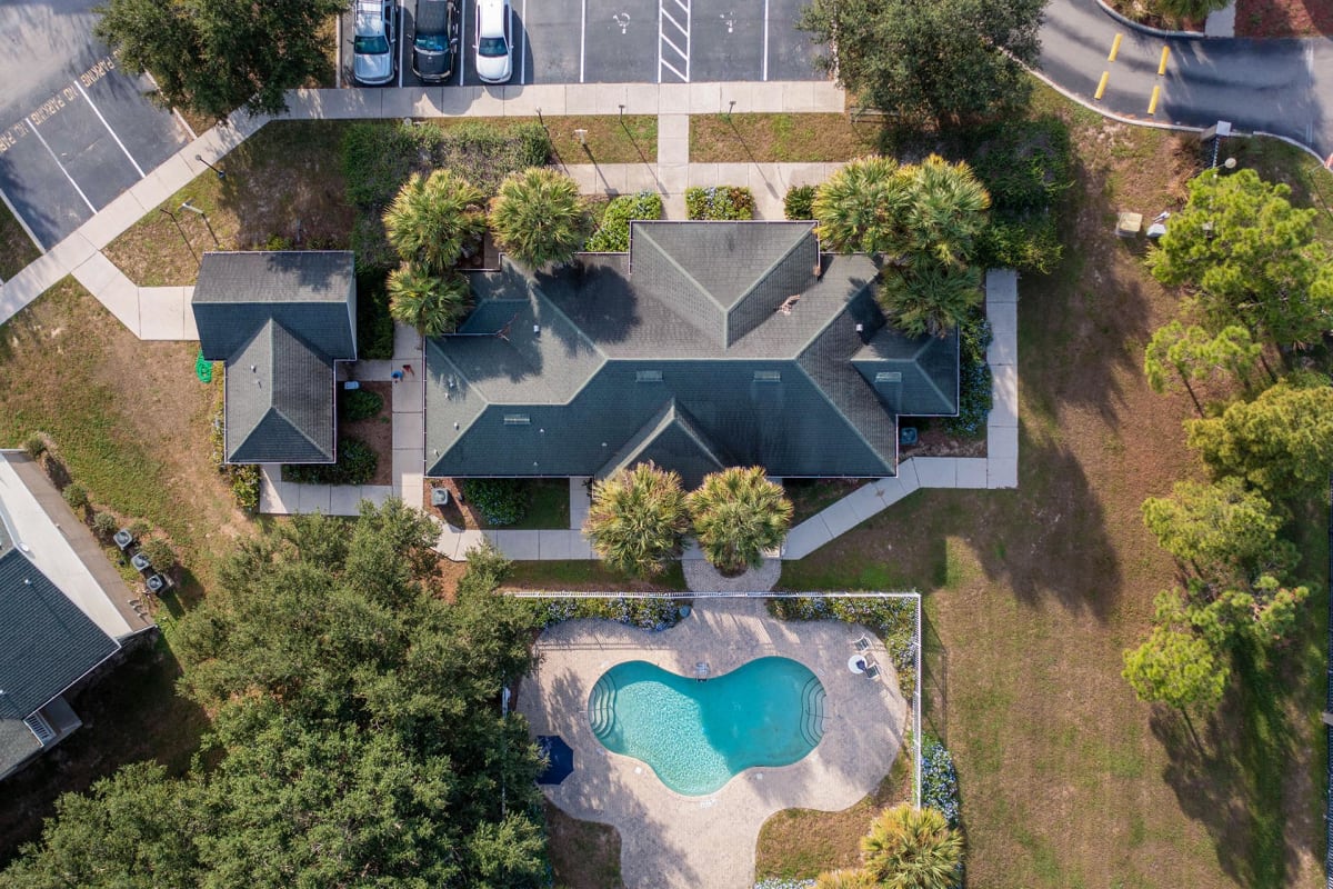 Altair at Lake Tulane Apartments aerial view - Avon Park, FL