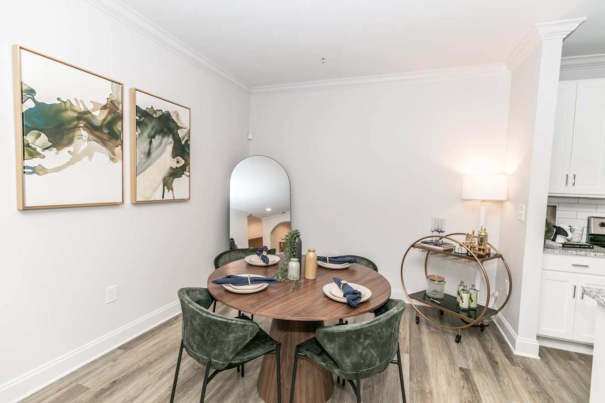 The Jackson Apartments dining area in an apartment home - Newnan, GA