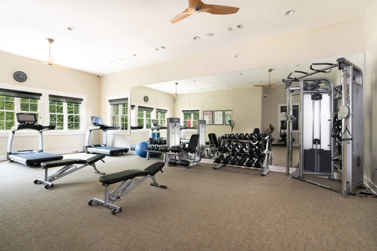 Greystone Vista Apartment Homes fitness center equipment - Knoxville, TN