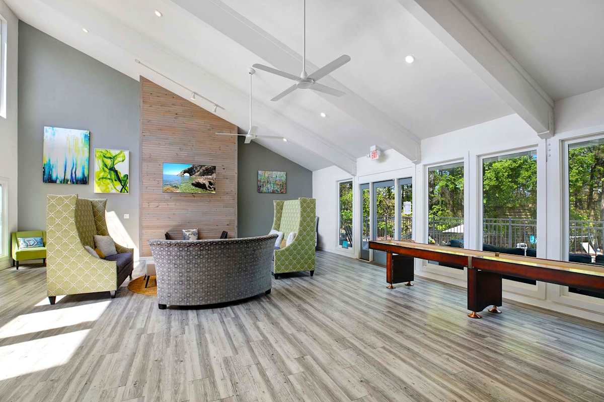 Waters Edge Apartments clubhouse interior - Sandy Springs, GA