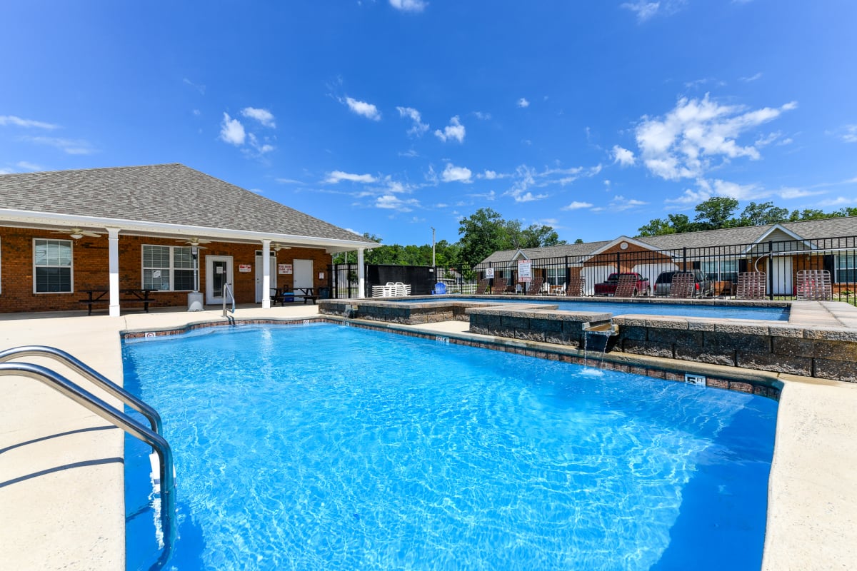 The Villages at Fort Town Apartments pool and deck - Fort Oglethorpe, GA