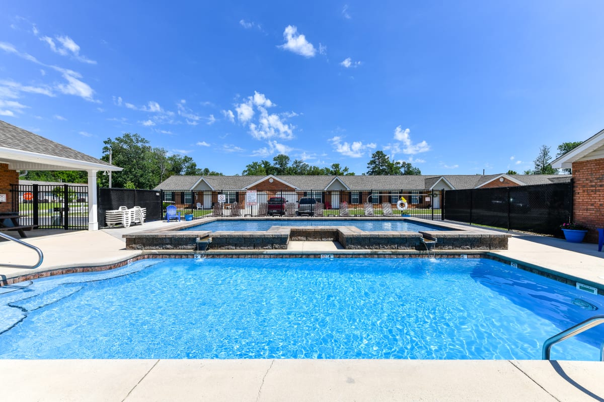 The Villages at Fort Town Apartments pool area - Fort Oglethorpe, GA
